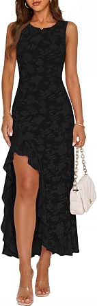 MEROKEETY sleeveless formal wedding guest cocktail dress